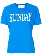 Alberta Ferretti Printed Sunday T-shirt - Blue