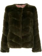 Yves Salomon Meteo Rex Chevron Jacket - Green