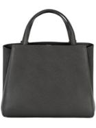 Valextra - 'triennale' Tote Bag - Women - Leather - One Size, Women's, Grey, Leather