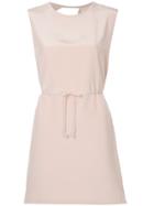 Kacey Devlin Collapse Back Mini Dress - Pink