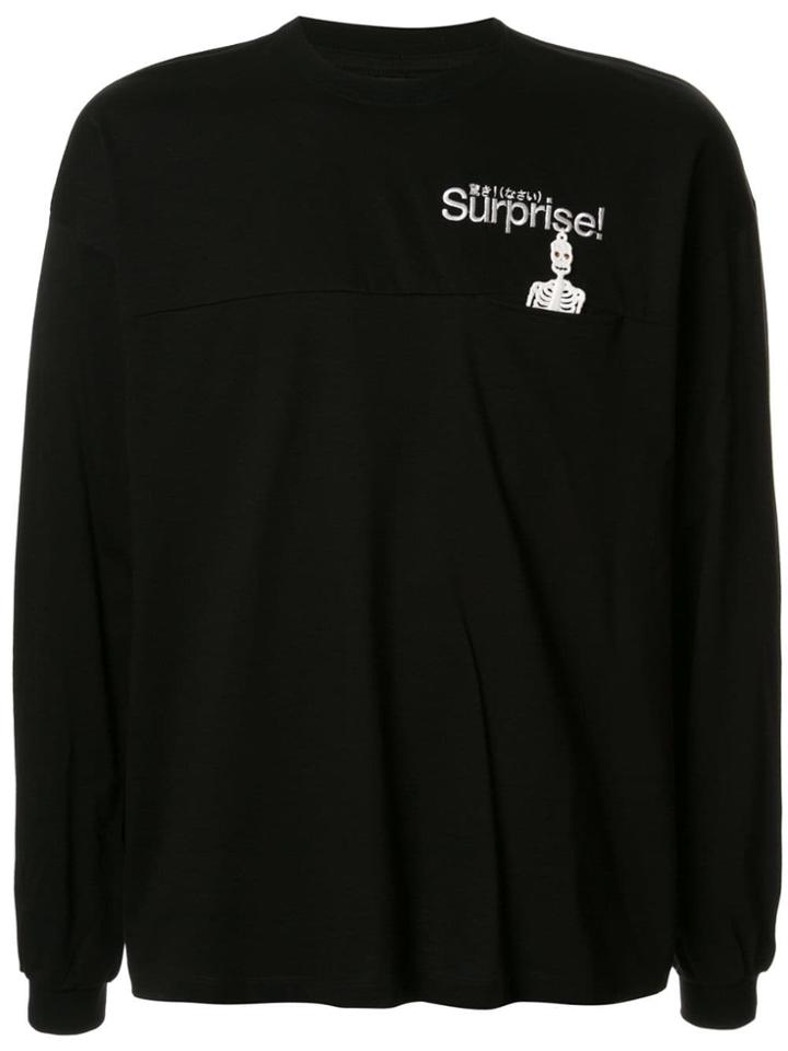 Doublet Slogan Embroidered Sweatshirt - Black