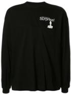 Doublet Slogan Embroidered Sweatshirt - Black