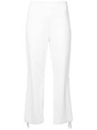 Cushnie Et Ochs Flared Cropped Trousers - White