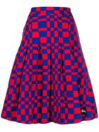 Stussy Square Print Midi Skirt - Red