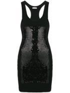 Paco Rabanne Sequin Detail Dress - Black