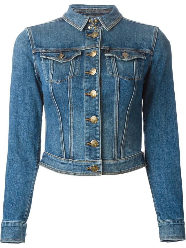 Burberry Brit Cropped Denim Jacket