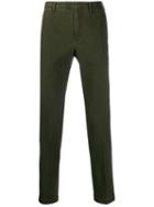 Pt01 Plain Skinny Fit Trousers - Green