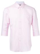Loveless - Three-quarter Sleeve Shirt - Men - Cotton/linen/flax - 3, Pink/purple, Cotton/linen/flax