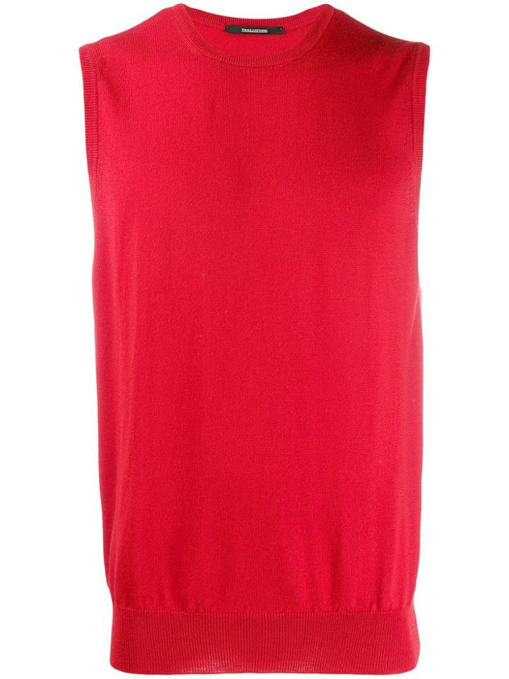 Tagliatore Fine Knit Vest - Red