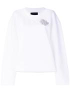 Burberry Embellished Sweatshirt - White
