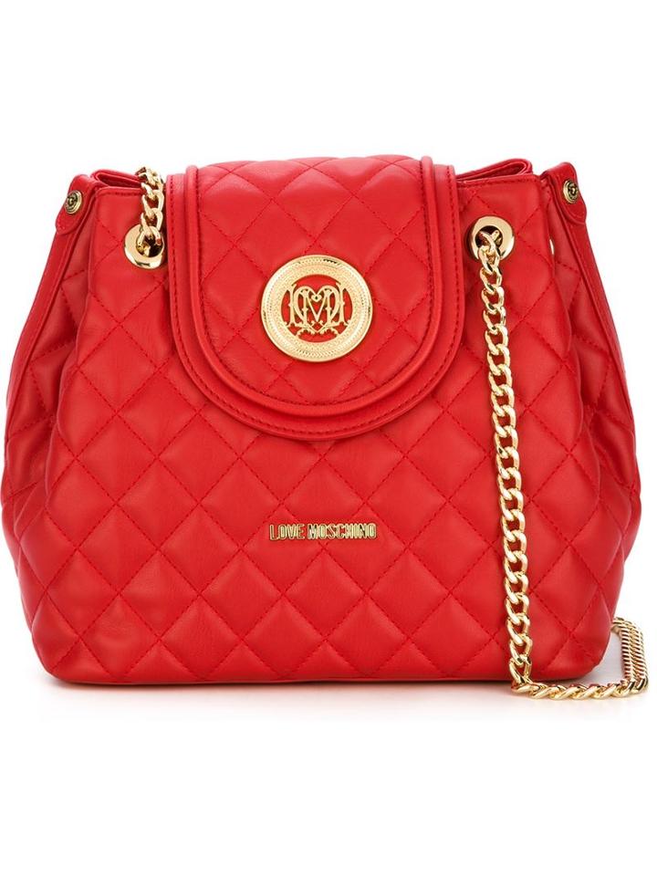 Love Moschino Medium Quilted Cross Body Bag