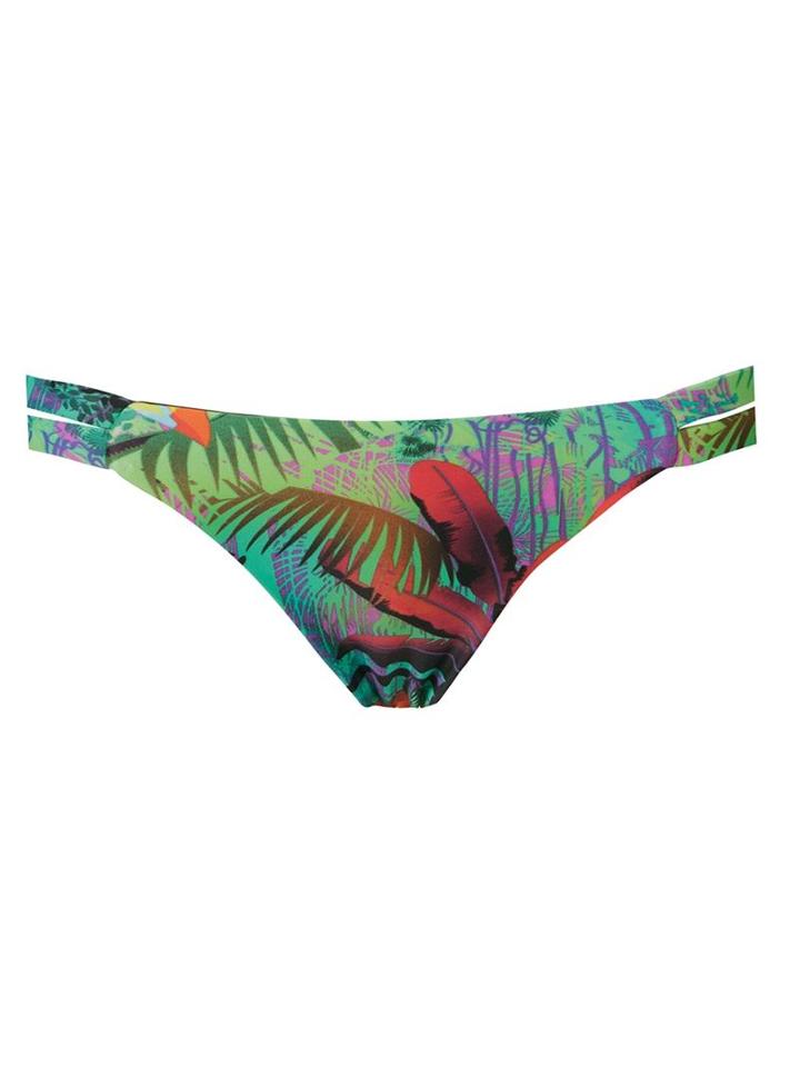 Blue Man Foliage Bikini Bottom, Women's, Size: G, Polyamide/spandex/elastane