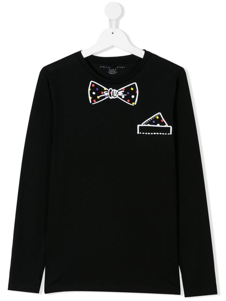 Stella Mccartney Kids Teen Printed Long Sleeve T-shirt - Black