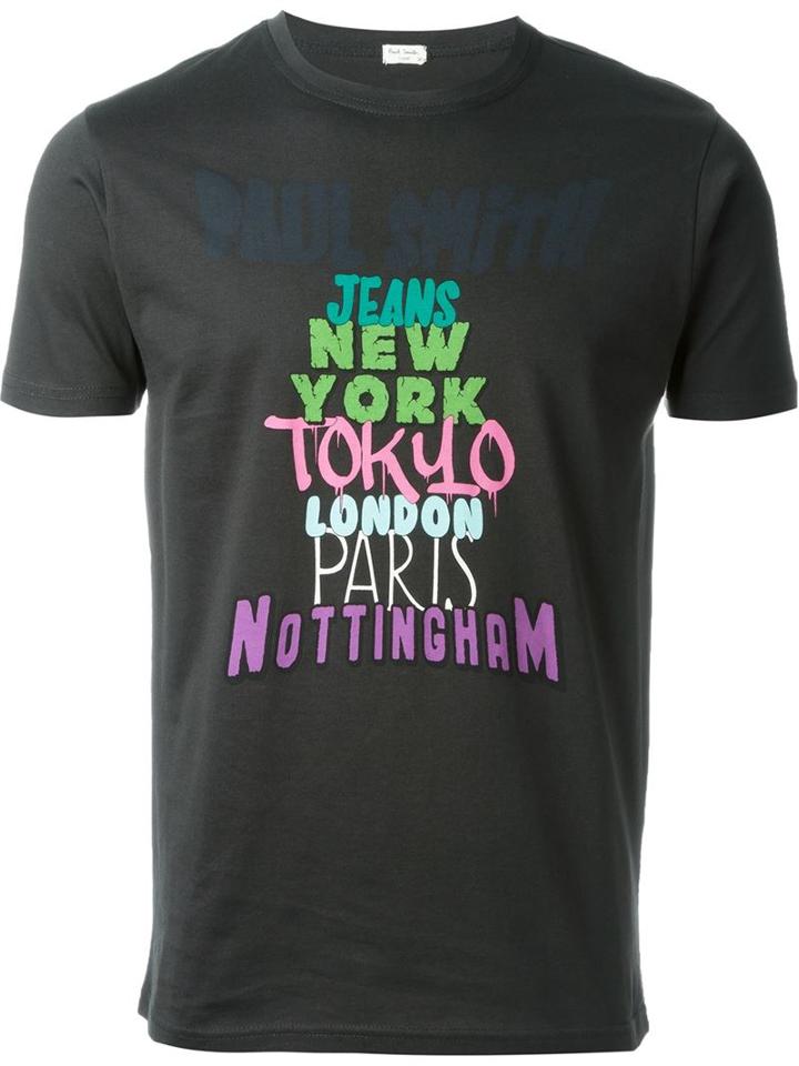 Paul Smith Jeans City Logo Print T-shirt