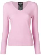 Giorgio Armani V-neck Jumper - Pink