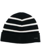 Ami Alexandre Mattiussi Breton Stripes Beanie - Black