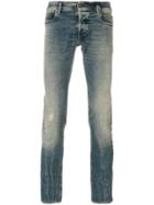 Diesel Faded Slim Fit Jeans Jeans - Blue