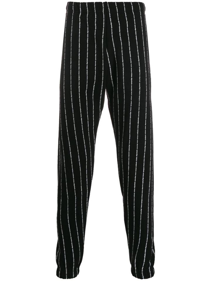 Enfants Riches Déprimés Logo Stripe Tapered Track Trousers - Black