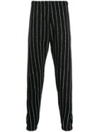 Enfants Riches Déprimés Logo Stripe Tapered Track Trousers - Black