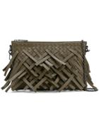 Bottega Veneta Fringe Embellished Mini Bag - Green