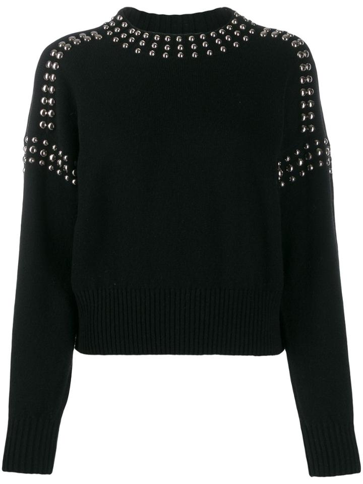Diesel Studded Pullover Jumper - Black