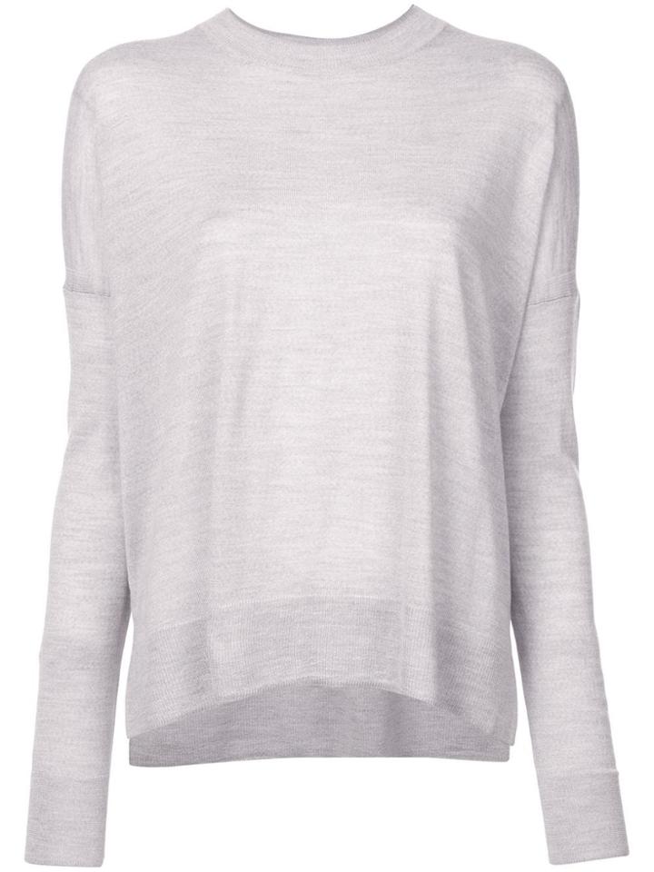 Derek Lam 10 Crosby Boxy Crewneck Sweater - Grey