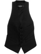 Dsquared2 Fitted Waistcoat - Black