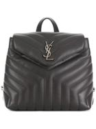 Saint Laurent Small Loulou Backpack - Grey