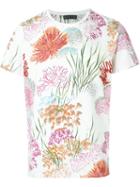 Etro Coral Print T-shirt, Men's, Size: L, White, Cotton