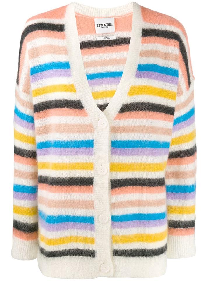 Essentiel Antwerp Striped Cardigan - Pink