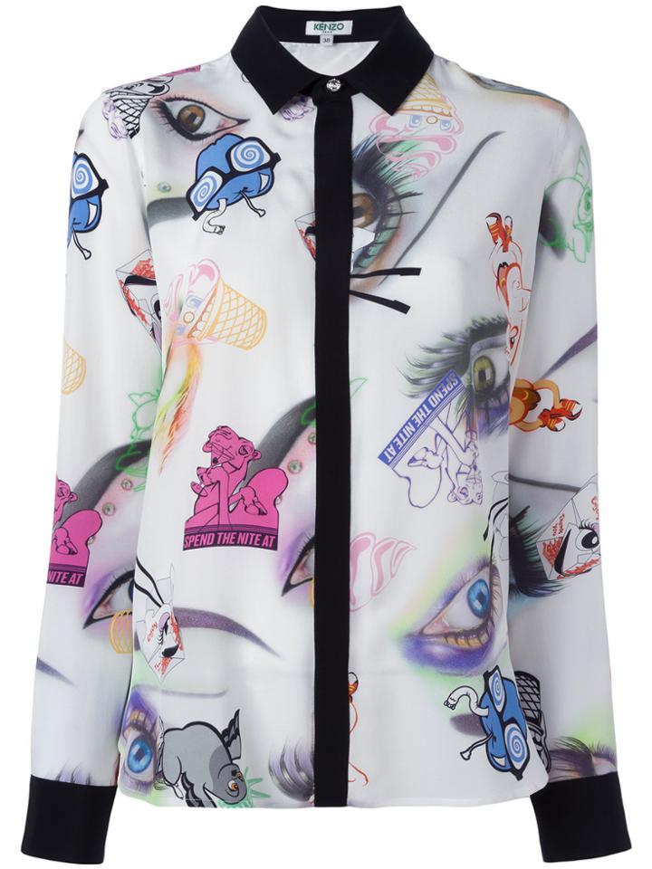 Kenzo Visage Shirt - White