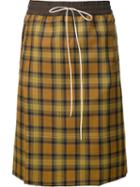 Fear Of God Tartan Kilt, Men's, Size: Medium, Yellow/orange, Silk/wool
