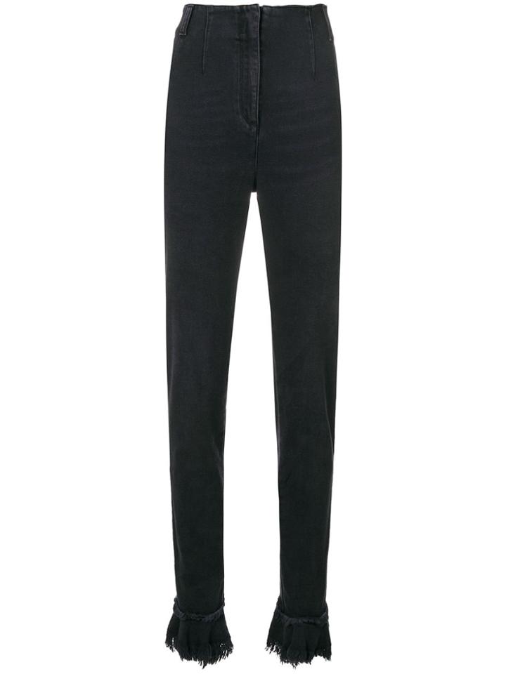 Philosophy Di Lorenzo Serafini Frayed Bootcut Jeans - Black