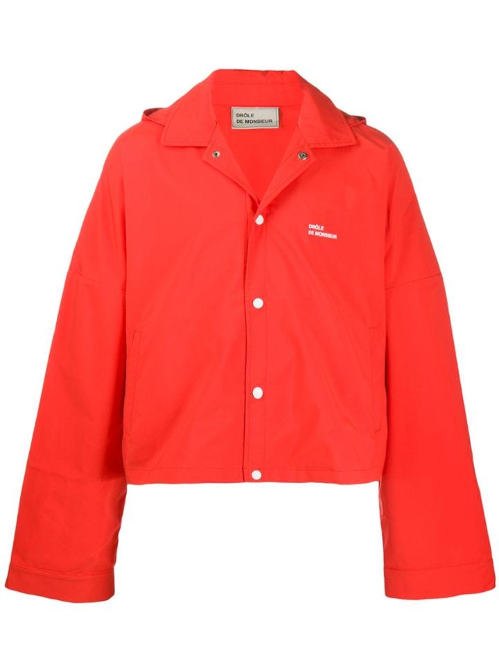 Drôle De Monsieur Nfpm Cropped Jacket - Red
