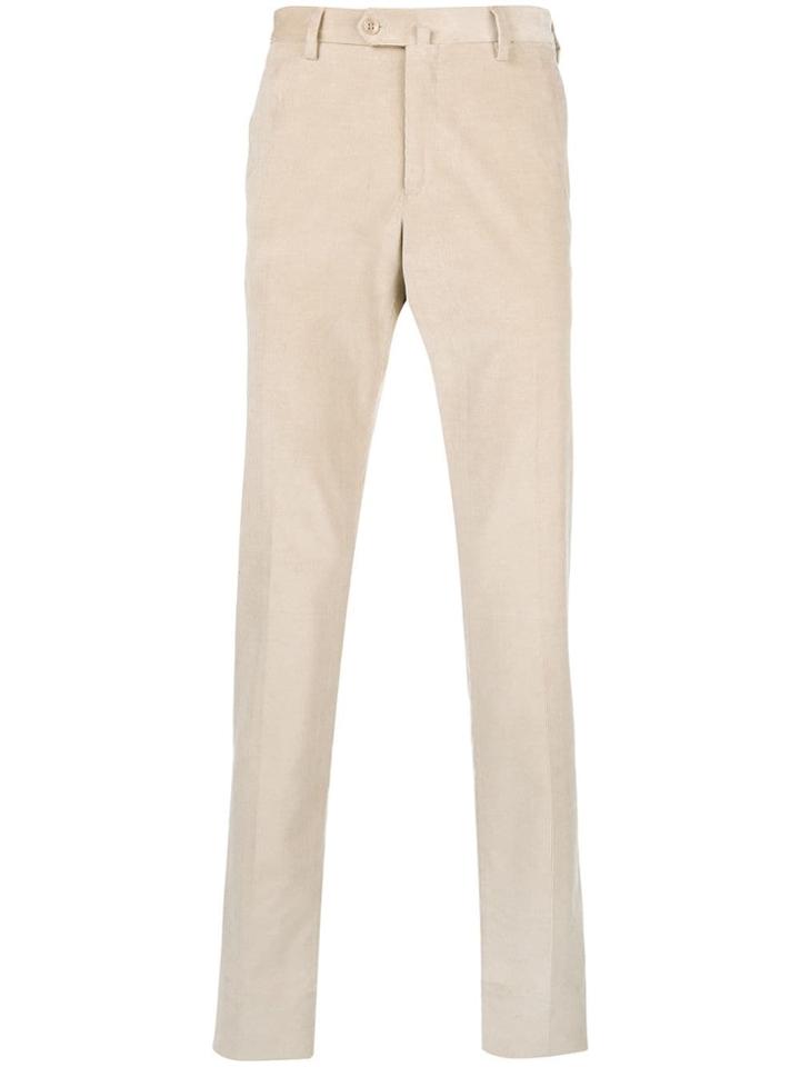 Loro Piana Straight-leg Corduroy Trousers - Nude & Neutrals