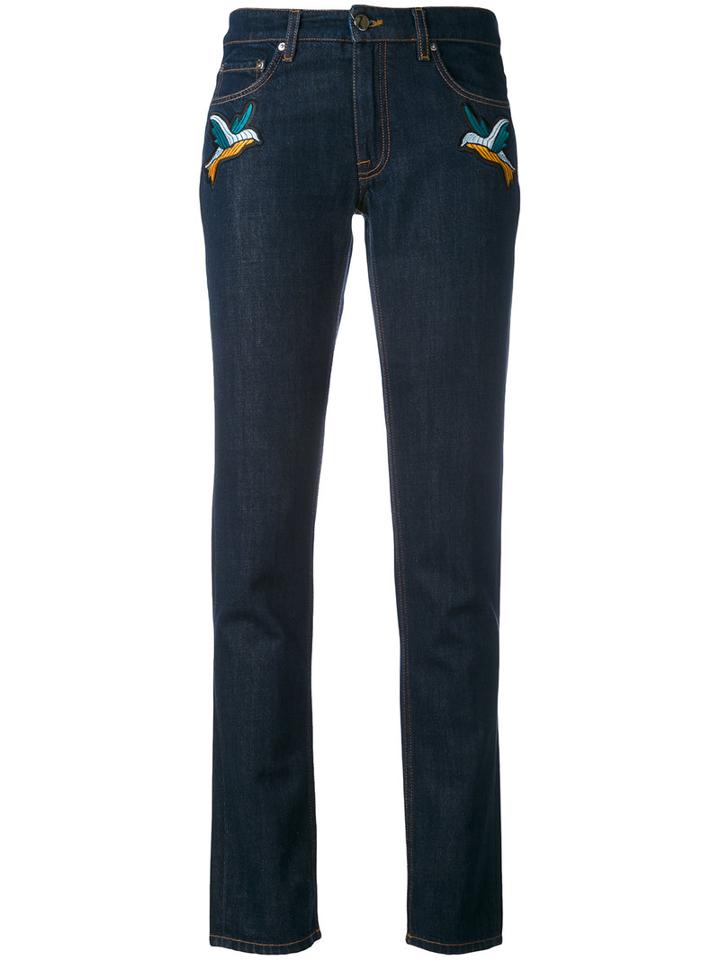 Victoria Victoria Beckham - Okinawa Cropped Jeans - Women - Cotton/polyester/lyocell - 28, Blue, Cotton/polyester/lyocell