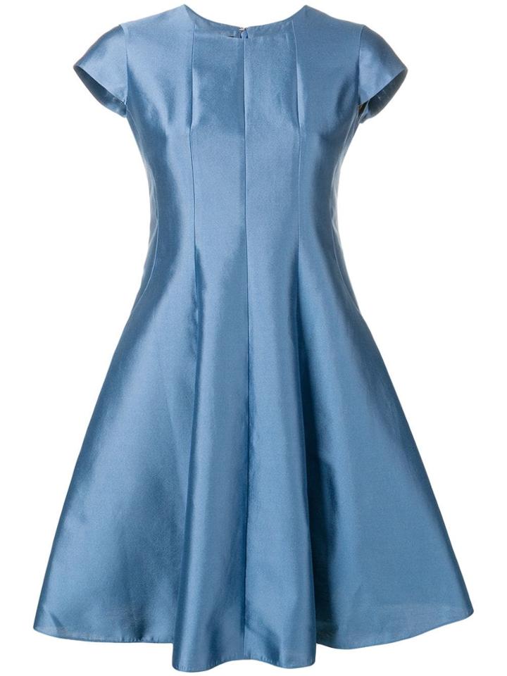 Emporio Armani Metallic Flared Dress - Blue