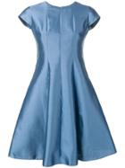 Emporio Armani Metallic Flared Dress - Blue