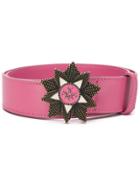 Mr & Mrs Italy Star Buckle Belt - Pink