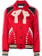Coach Classic Collar Bomber Jacket - Red