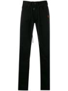 Off-white Logo Straight-leg Jeans - Black