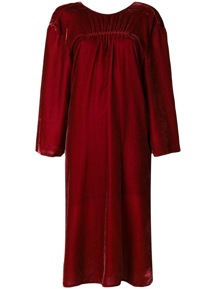 Push Button Gathered Detail Dress