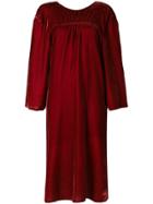 Push Button Gathered Detail Dress