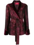 F.r.s For Restless Sleepers Jacquard Pattern Blazer - Red