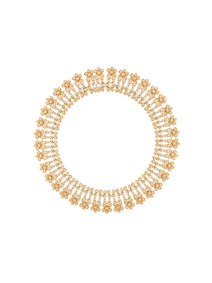 Susan Caplan Vintage 1970s Vintage Napier Filigree Collar Necklace -