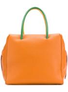 Sara Battaglia Contrast Handle Tote Bag - Yellow & Orange