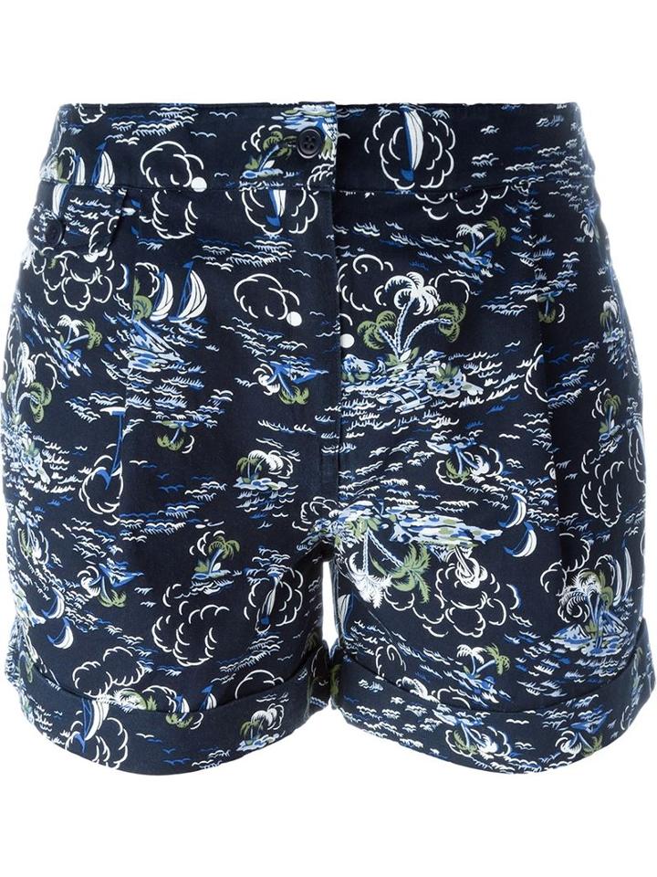 Ymc Hawaiian Print Shorts