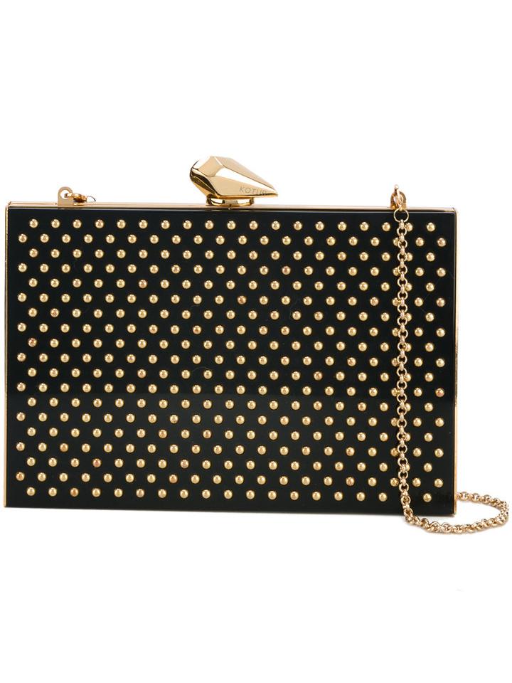 Kotur - Embellished Clutch - Women - Plexiglass/metal - One Size, Black, Plexiglass/metal
