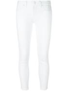 Paige Cropped Jeans, Women's, Size: 28, White, Cotton/polyester/spandex/elastane