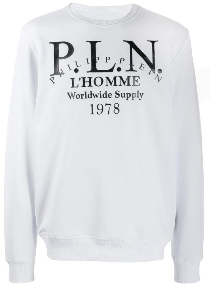 Philipp Plein Logo Print Sweatshirt - White